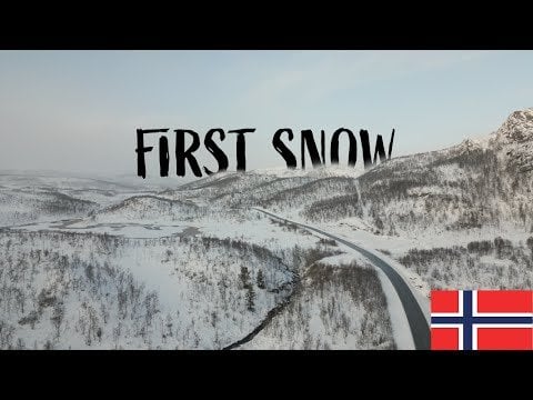 フィンマルク州アルタで初雪