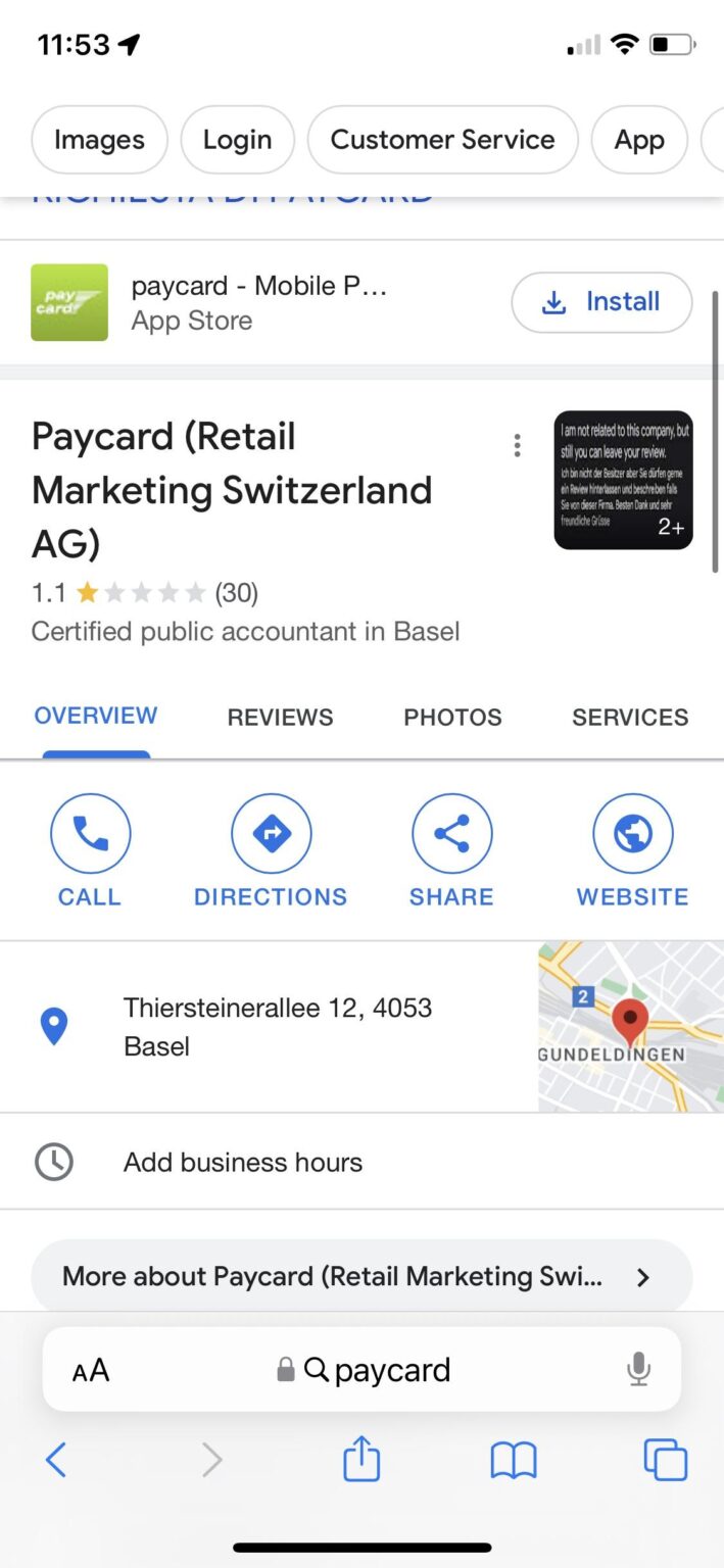 PayCard、本当に「Abzocke」ですか? それらで支払いたかったのですが、前にグーグルで調べました。 会社がこれほどひどい場合、インターディスカウントのような大手店舗との公式支払いパートナーであることがどうしてあり得ますか?