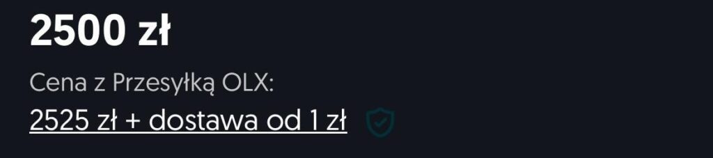 OLX PLN 1 xD での配送