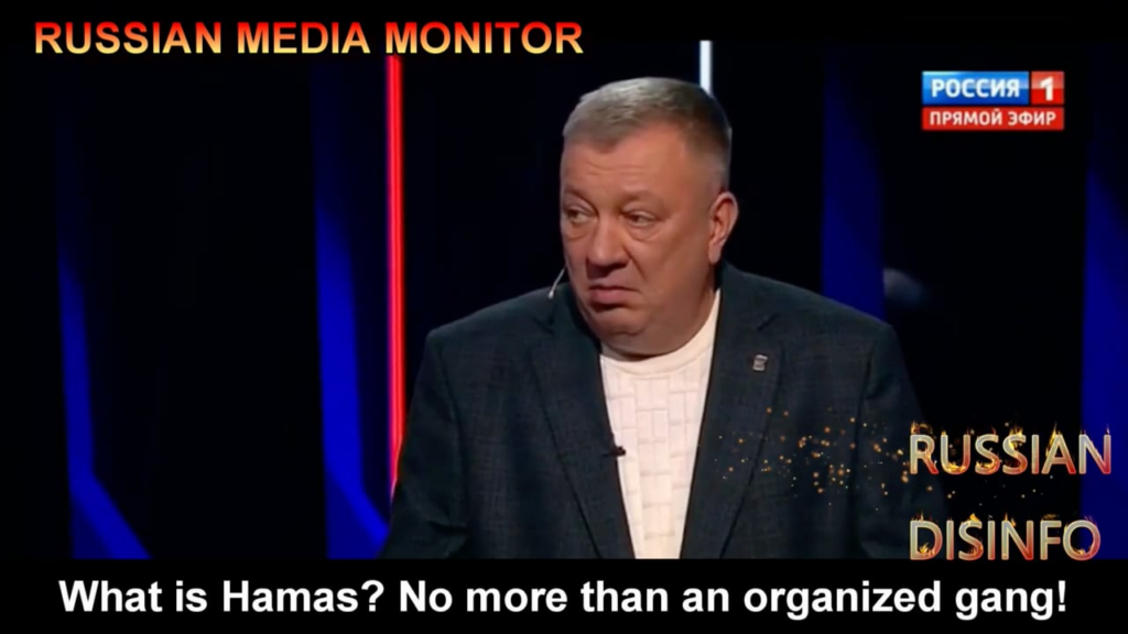 ロシアのテレビの宣伝活動家らはイスラエルの側ではないと主張