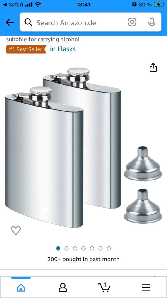 鋼製ヒップフラスコ?