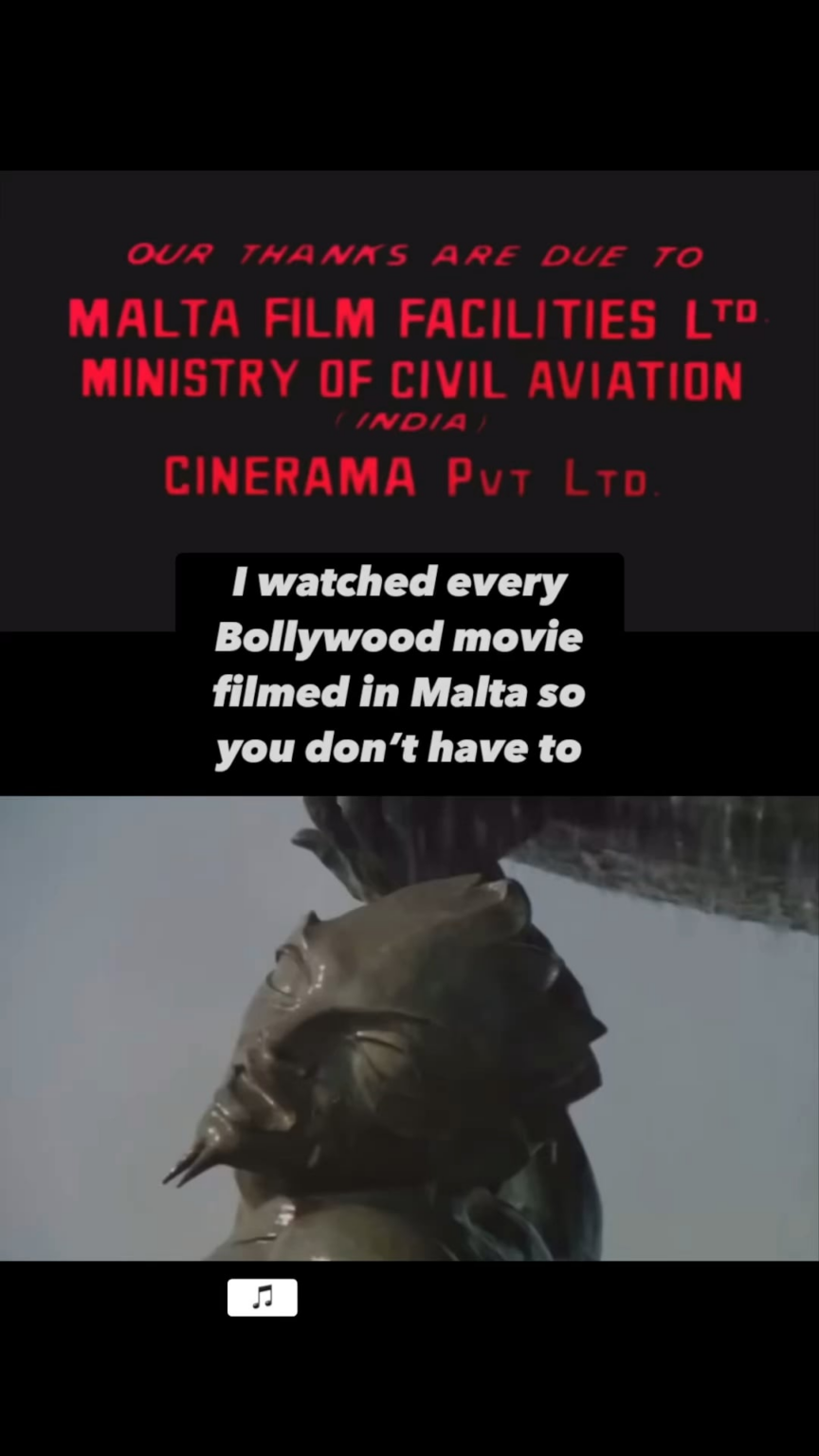 私はマルタで撮影されたボリウッド映画はすべて観ているので、観る必要はありません: Charas (1976)