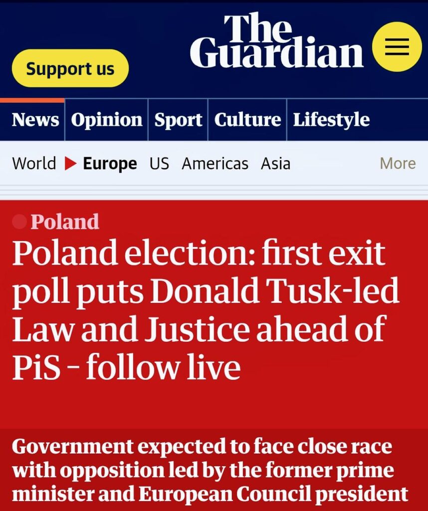 英国メディアアウトレット: PiS に先立つ法と正義