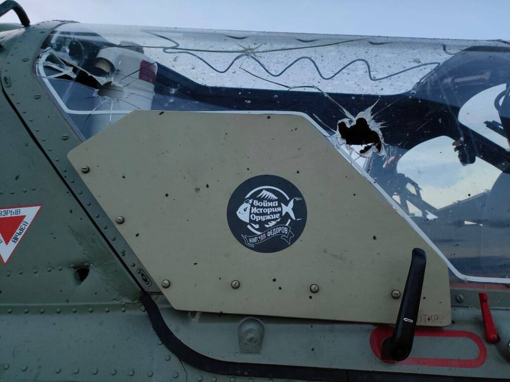 ATACMS到着後、衛星からは一部のKA 52ヘリコプターが無傷に見える