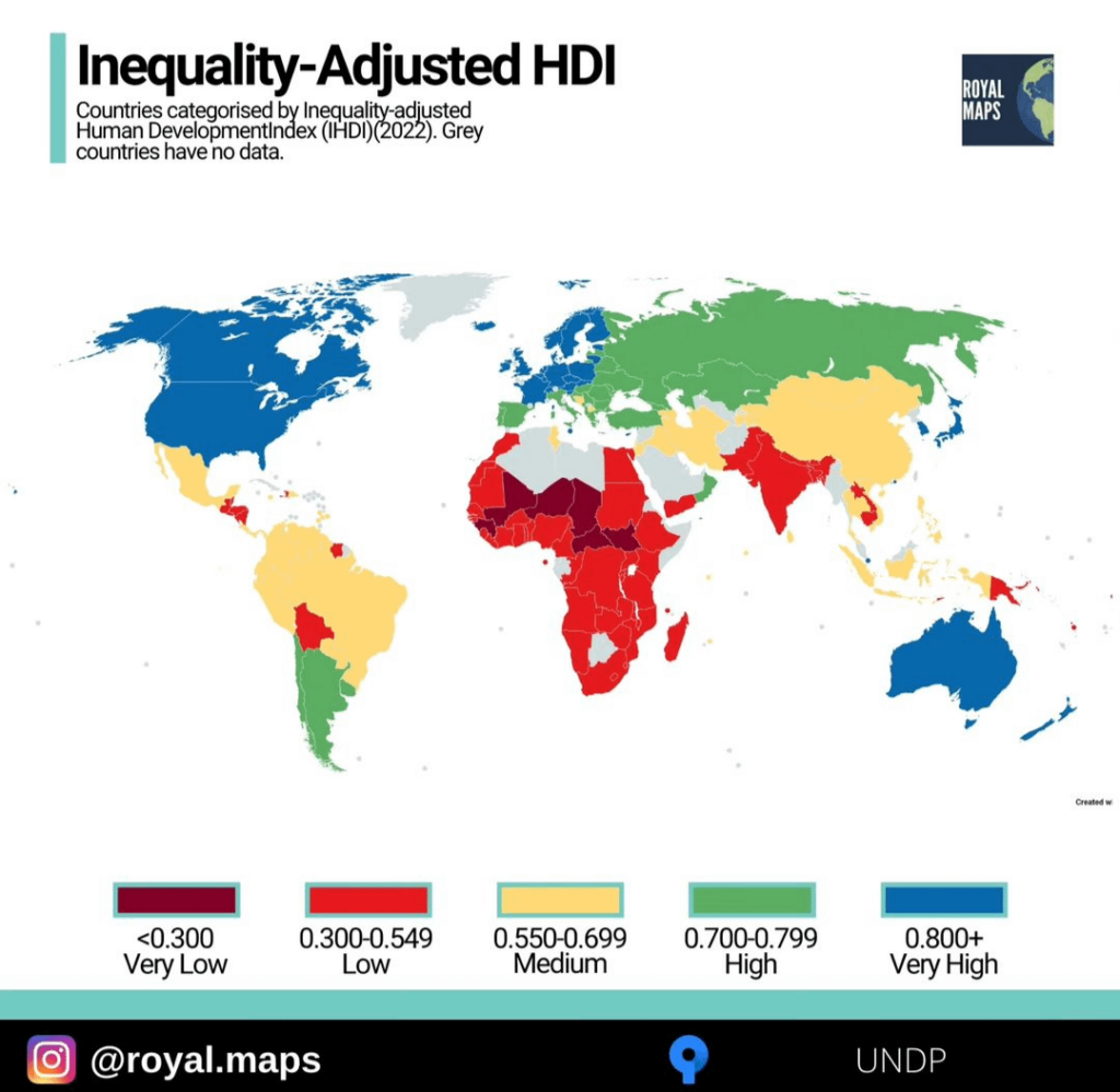 不平等調整後の HDI