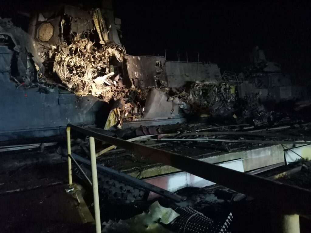 ロシアの「アスコルド」カラクルト級コルベットの残骸