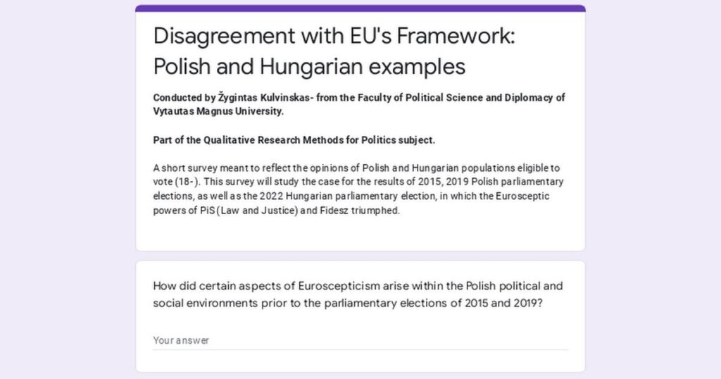 EUの議題への不同意: ポーランドの世論調査の例 EUの議題への不同意: ポーランドの世論調査の例