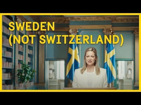 スイス（スウェーデンではない）なのか、それともその逆なのかはわかりません。