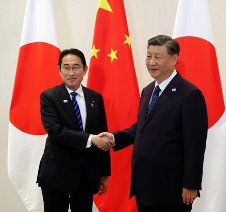 日中首脳、米国で１年ぶり会談 戦略的互恵関係を推進