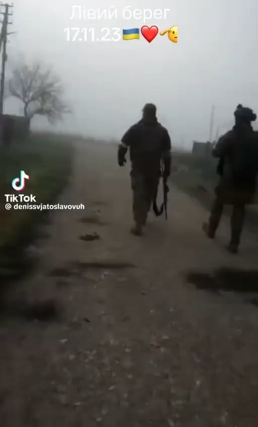 ドニエプル川左岸のウクライナ軍