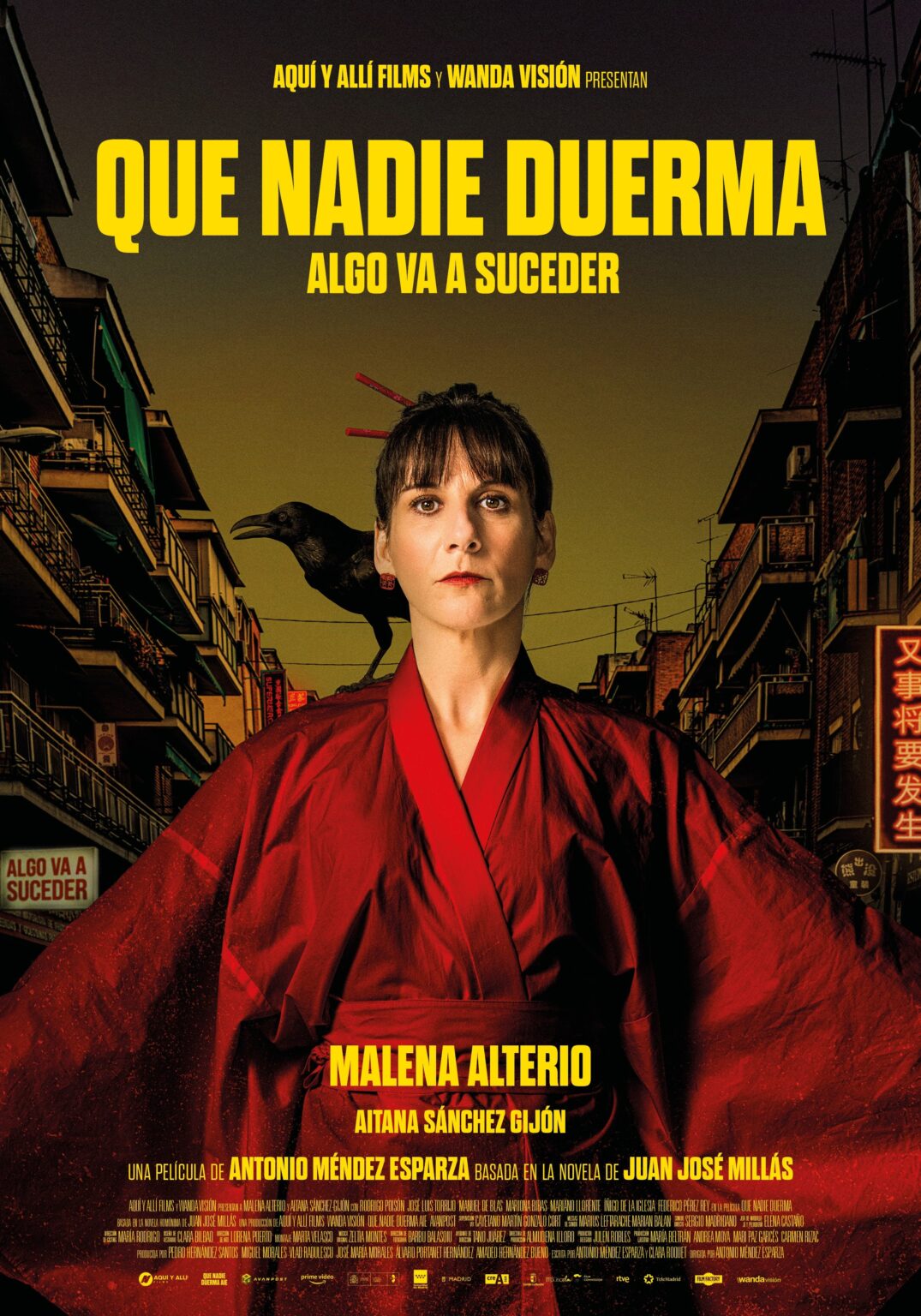 今日からスペインの映画館で公開される『誰も眠らせない』。 この映画は、職を失いタクシー運転手になることになったコンピュータープログラマーの物語で、マドリッドの街を走りながら復讐を計画します。 フォルケ賞主演女優賞にノミネート（マレーナ・アルテリオ）。