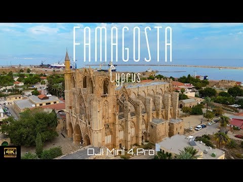 🇨🇾 DJI Mini 4 Pro | キプロス、ファマゴスタの 4K ドローン動画。