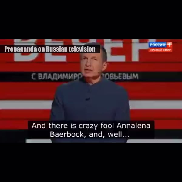 ロシアの宣伝活動家、ベルリンに放火すると脅し、ドイツのアンナレーナ・バーボック外務大臣を脅迫