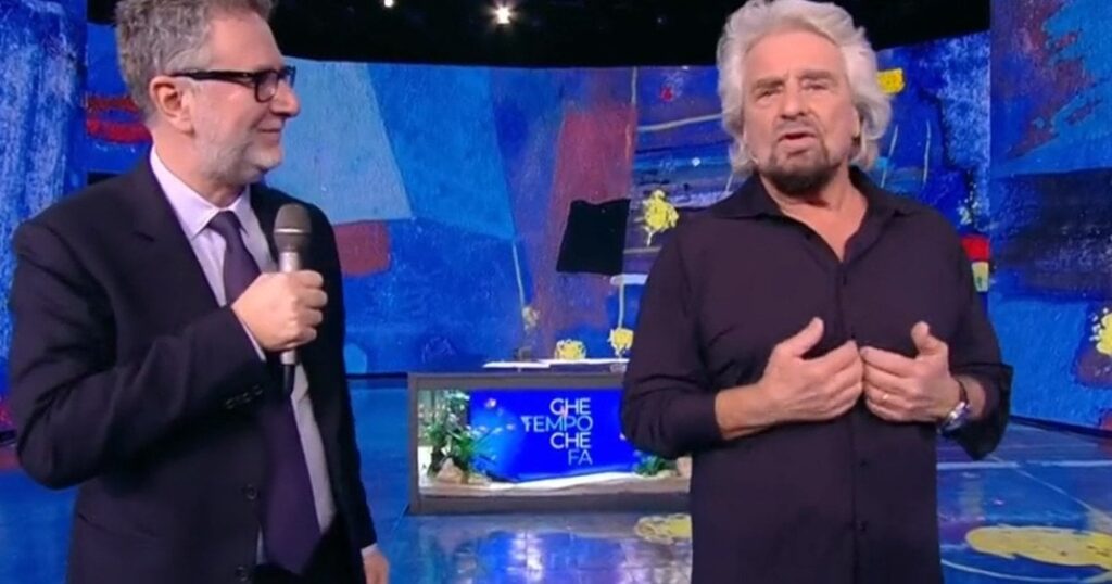 ベッペ・グリッロ、ファビオ・ファツィオの苦笑い：「私は国を悪化させた。混乱している」