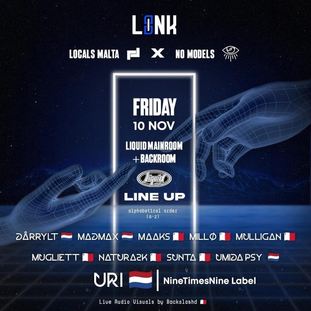 来週の金曜日 // Liquid Mainroom & Backroom 🇲🇹🤝🇳🇱