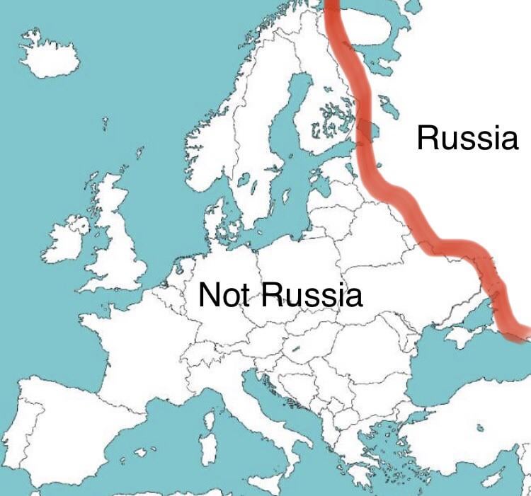 ヨーロッパの実際の地図 (以前の投稿に対する修正として投稿)