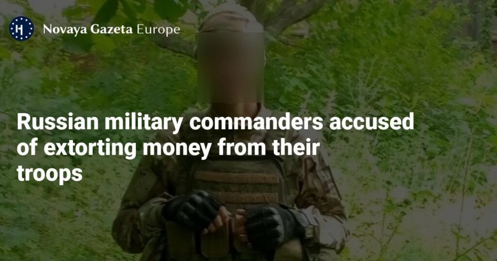 ロシア軍司令官らが自国の軍隊から金を強要した疑いで起訴