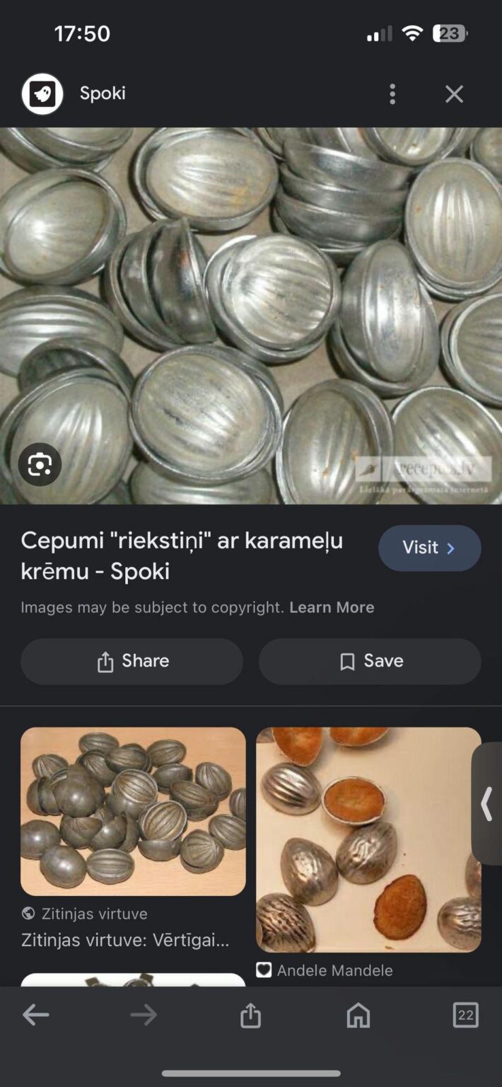 Riekstini の型をどこで見つけられるか知っている人はいますか?
