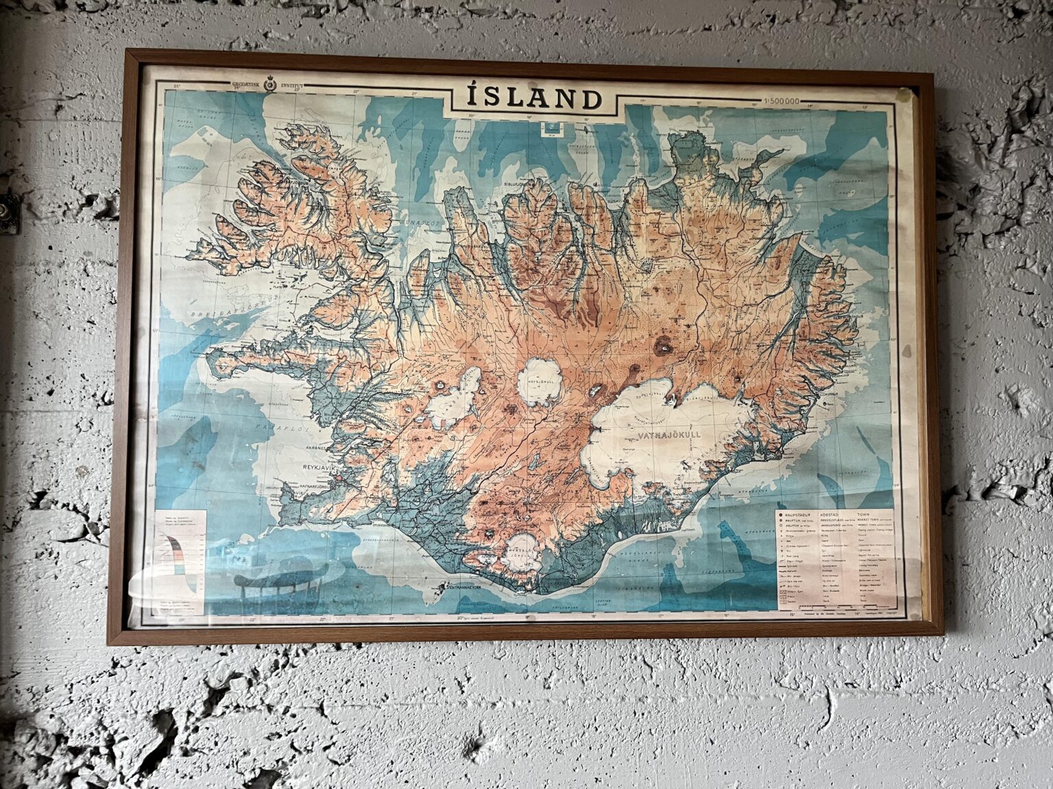 アイスランドの高解像度地図