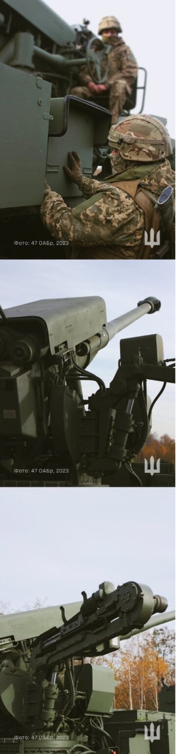 ついに自動装填装置を搭載したウクライナの 2S22 ボーダナ 155 mm 自走砲の間近写真