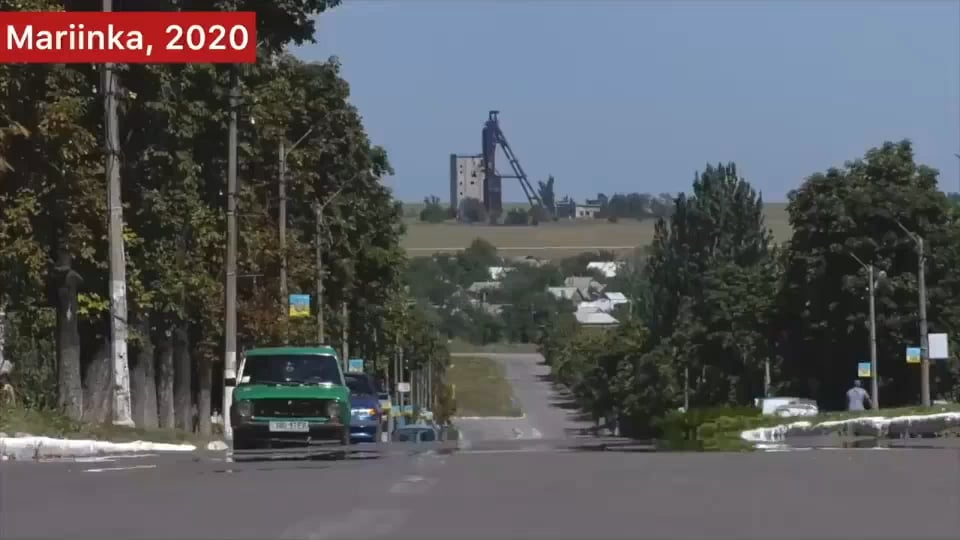 これが「ロシア世界」が到着する前のマリインカの様子です