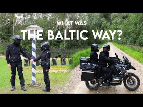 バイクでエストニアからラトビアへ - この国境を見逃さないでください! バルト海ツアー 2023