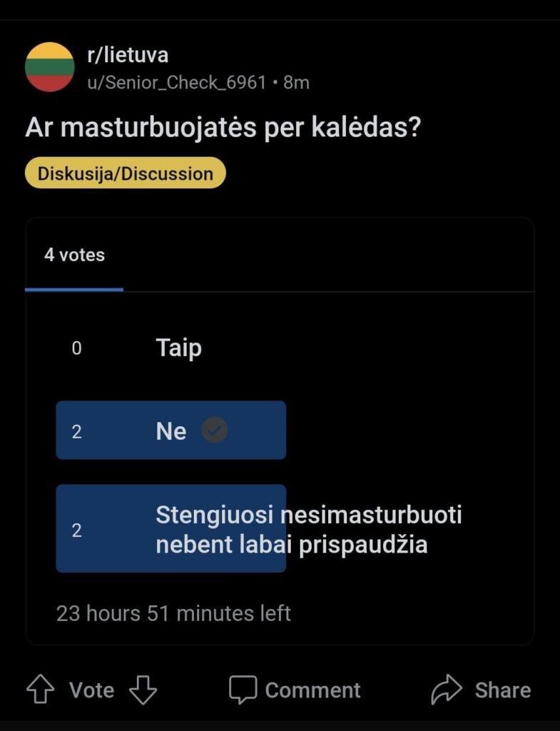 最も通常の r/lietuva 投稿...