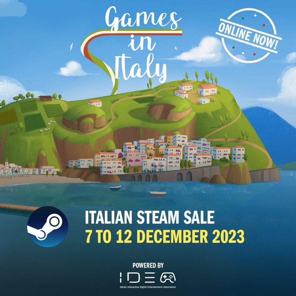 Games in Italy 2023 イベントが Steam で始まりました。今年は国内では開催されないので、情報を広めてください