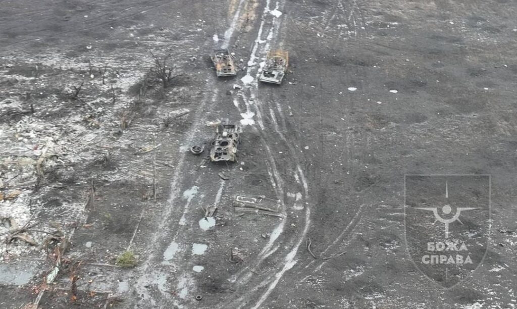 ロシアのAFVはウクライナ第47機械化旅団によって完全に殲滅された。 アヴディウカ。