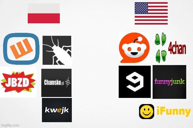 ポーランドおよびアメリカのソーシャル ネットワーキング Web サイトに相当するもの