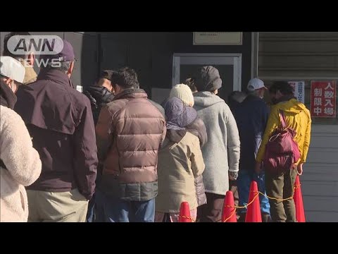 被災地は再び厳しい寒さ　大雪に備え珠洲市のホームセンターに行列(2024年1月14日)