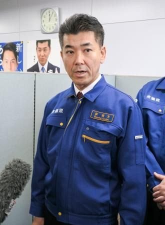 立民の泉代表、激甚指定「遅い」 地震後、初めて石川訪問
