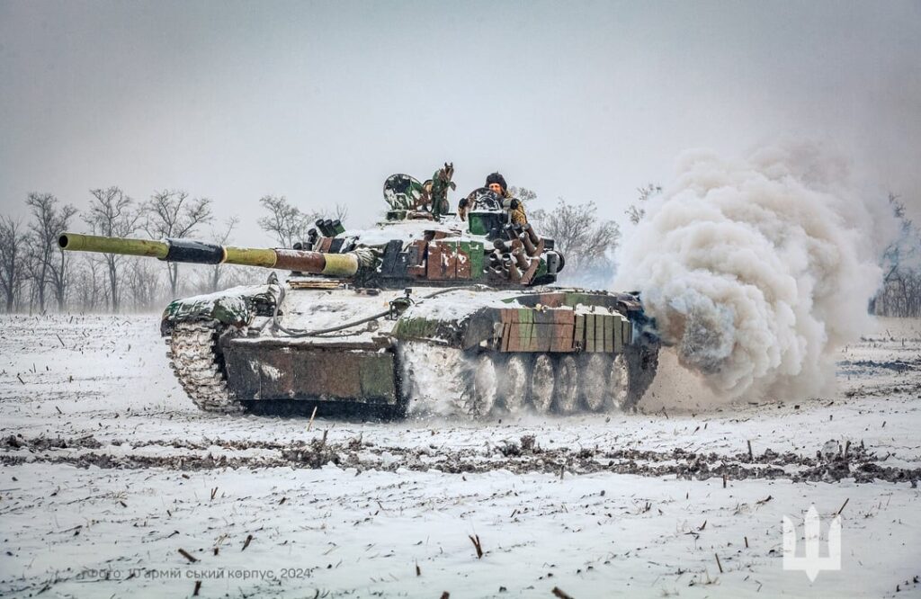 ポーランドが供給した PT-91 Twardy MBT で、ウクライナ第 117 機械化旅団に勤務し、旅団戦車大隊の大部分を構成しています。