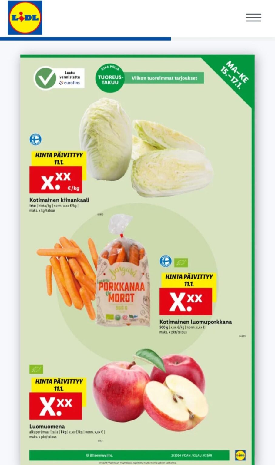 Lidl のクレイジーなオファー