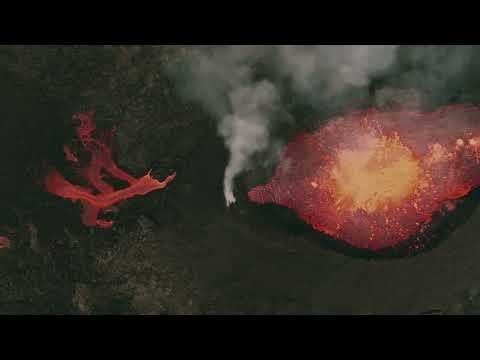アイスランドの火山噴火