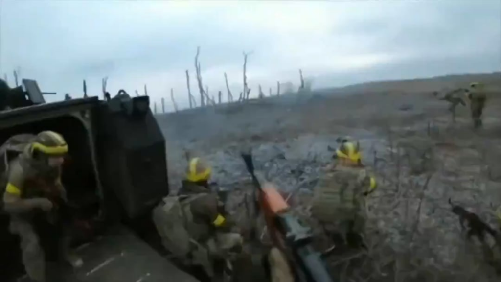 ウクライナ軍の第一人者による東方向のロシア陣地への攻撃