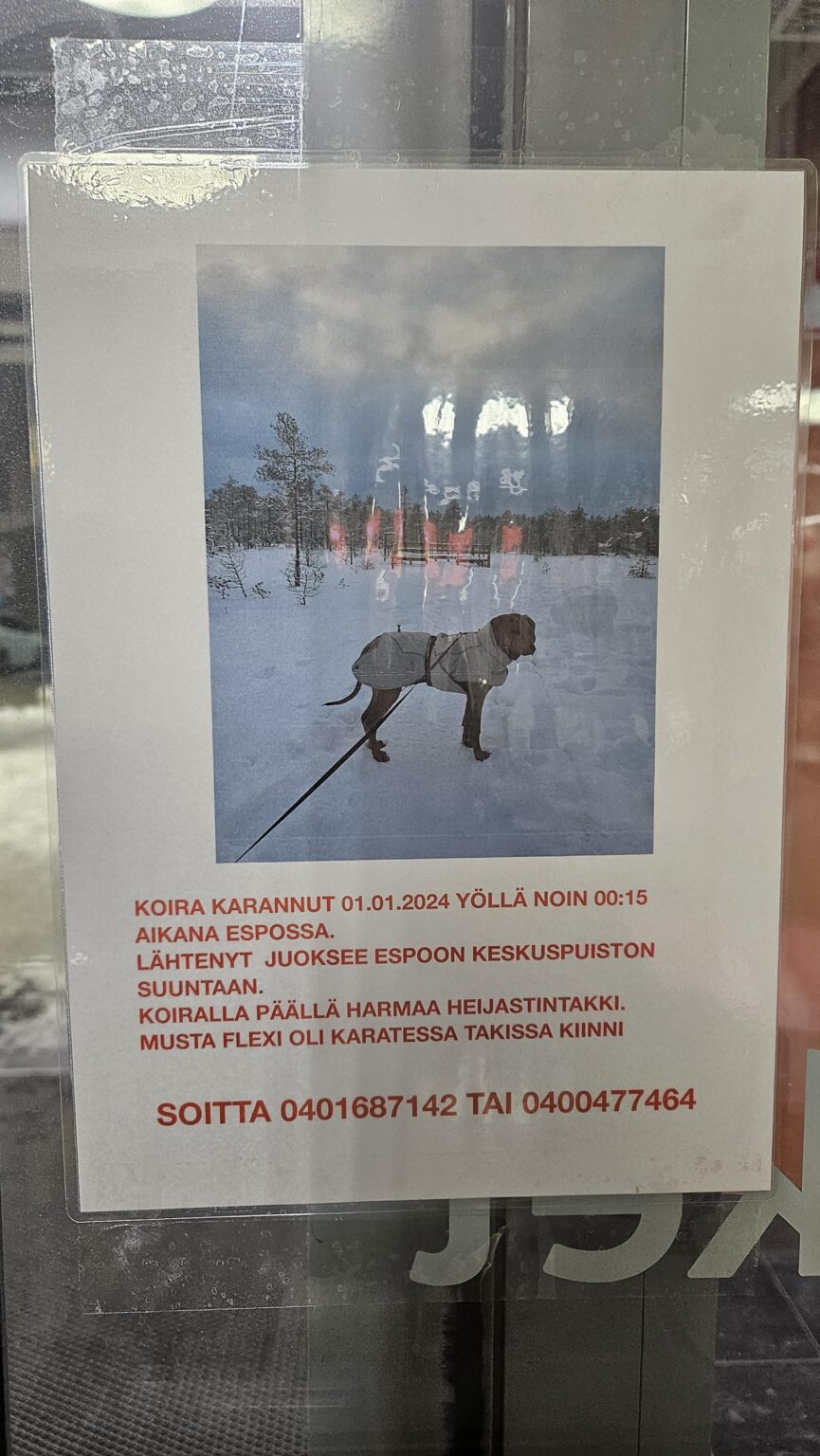 すでに r/Espoo に投稿されていますが、ここに投稿しても問題はありません。