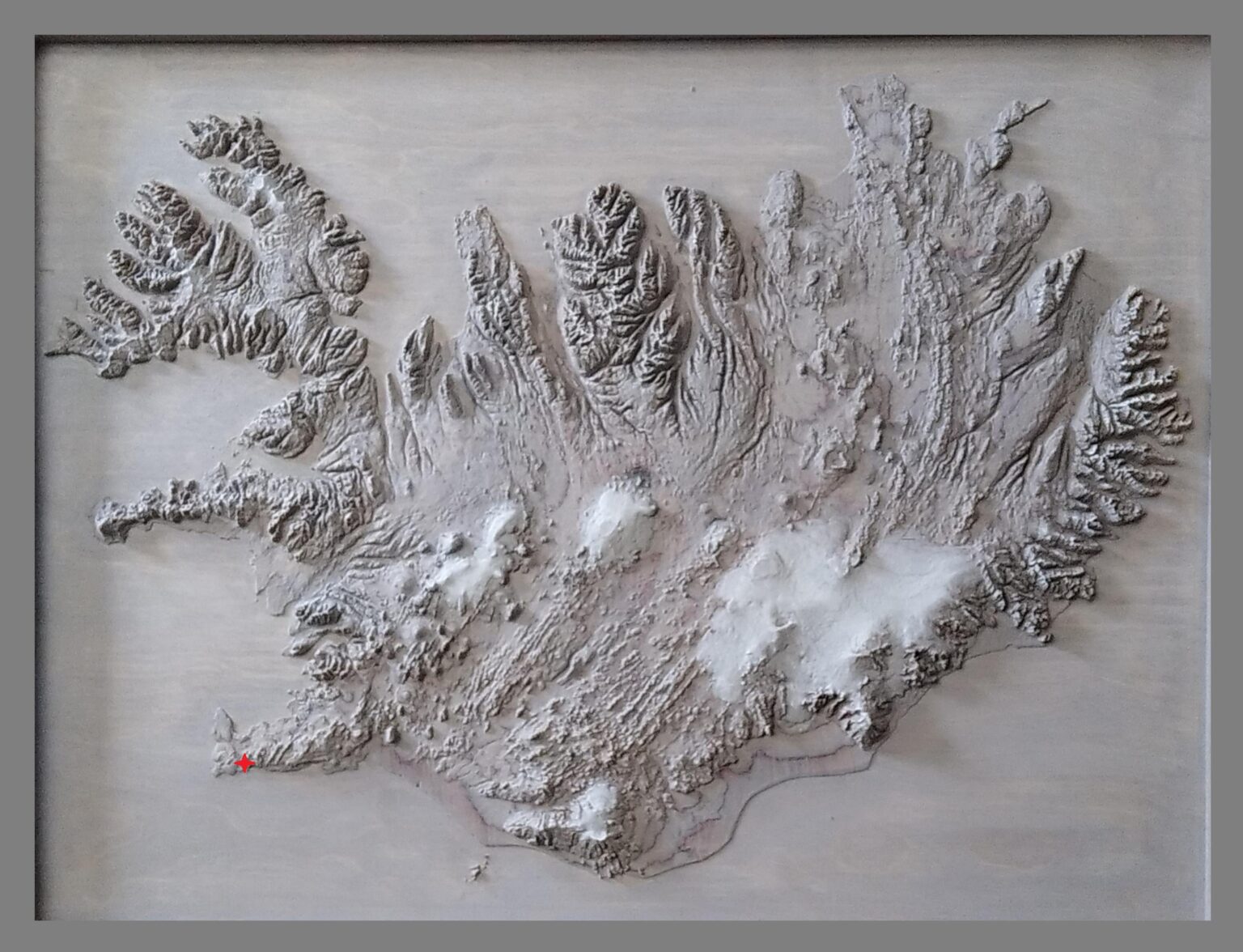 3D マップ上のグリンダヴィーク火山