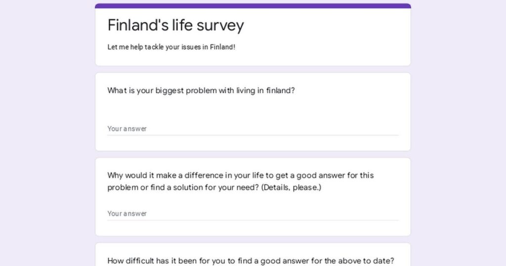 フィンランドに住んでいる間のあなたの問題をお手伝いさせてください。