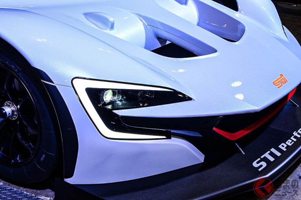 1000馬力超え!? スバル新型「ド迫力スーパーマシン」はヤマハ製パワトレ！ 2023年以降登場の“最速”目指す「STI E-RA」とは