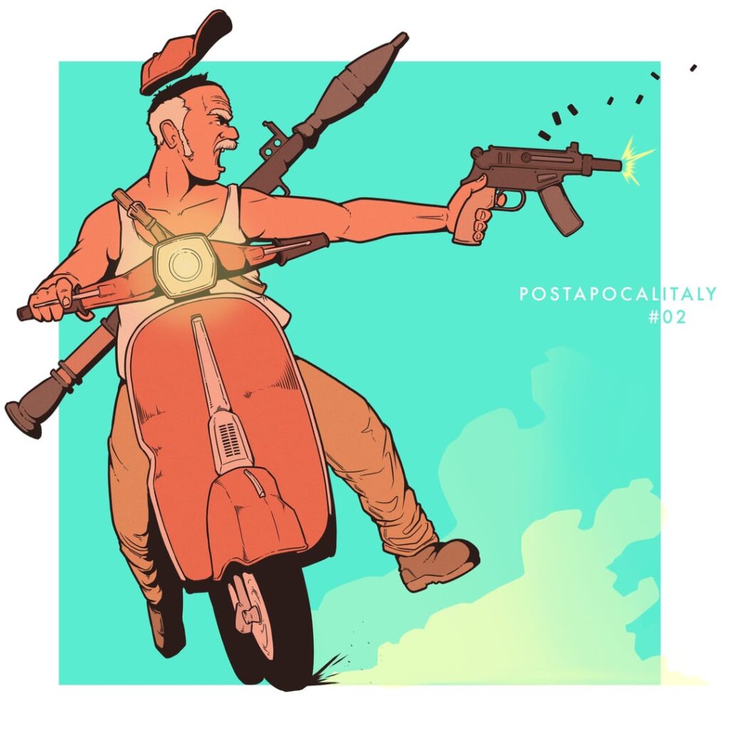 POSTAPOCALITALY - 数年前に描いた一連の短い絵