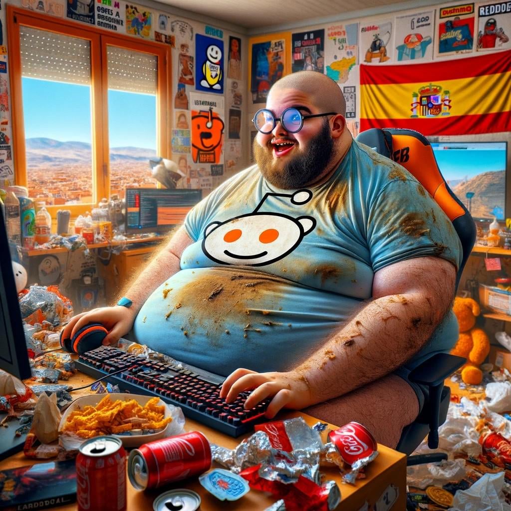 DALLE による平均的なスペイン語 Reddit ユーザー