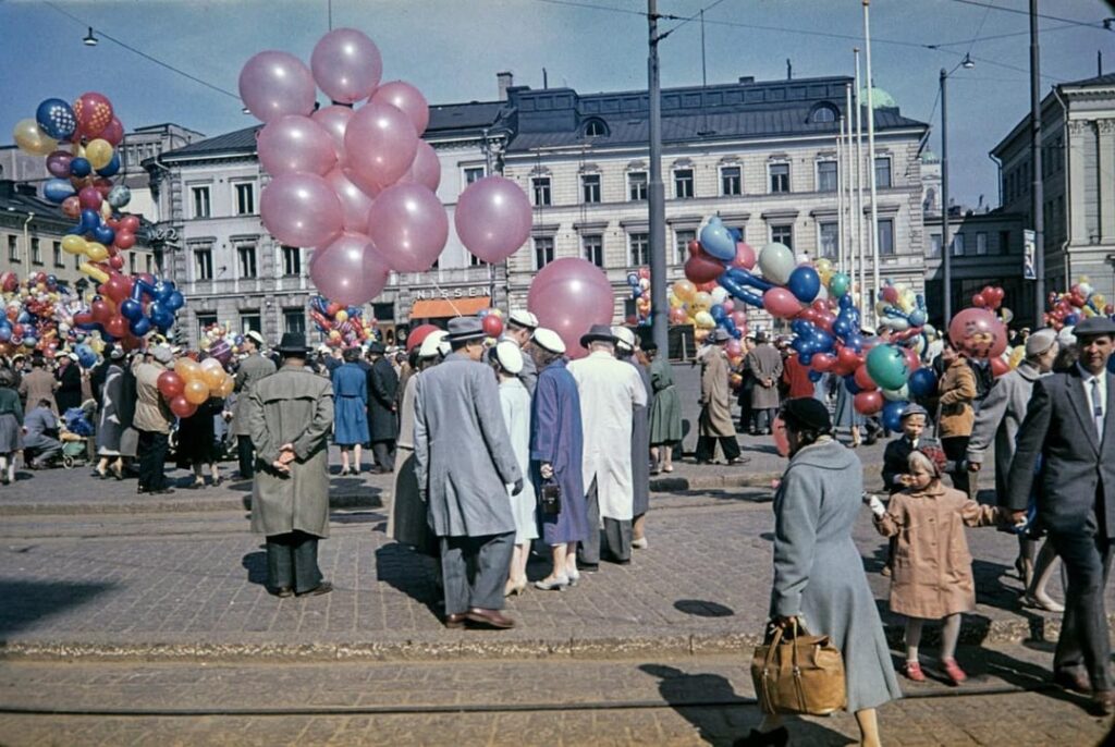 1950 年代のフィンランド、ヘルシンキの歴史的写真 (Arvo Kajantie/ヘルシンキ市立博物館のクレジット)