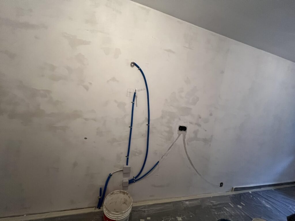 キッチンの電気配線