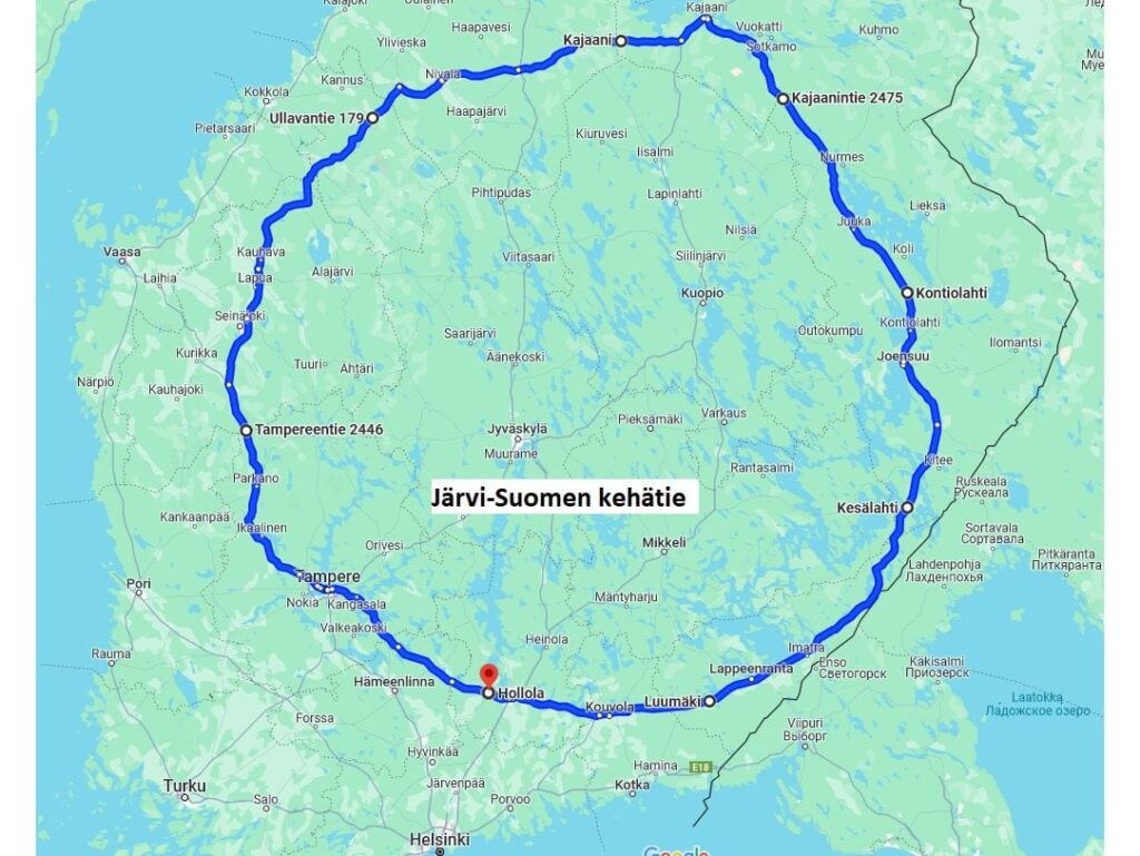 湖とフィンランドの環状道路 (Google 翻訳)