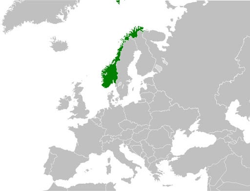 バターに関して経済危機に見舞われたヨーロッパ諸国の地図