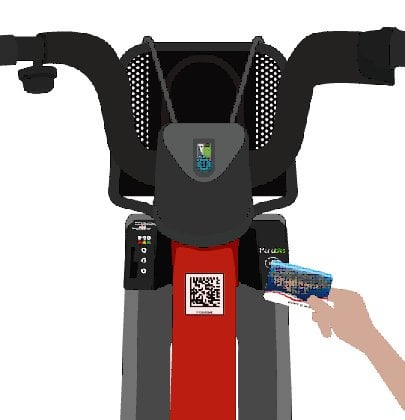 CAMカードを使ってモバイクをレンタルする