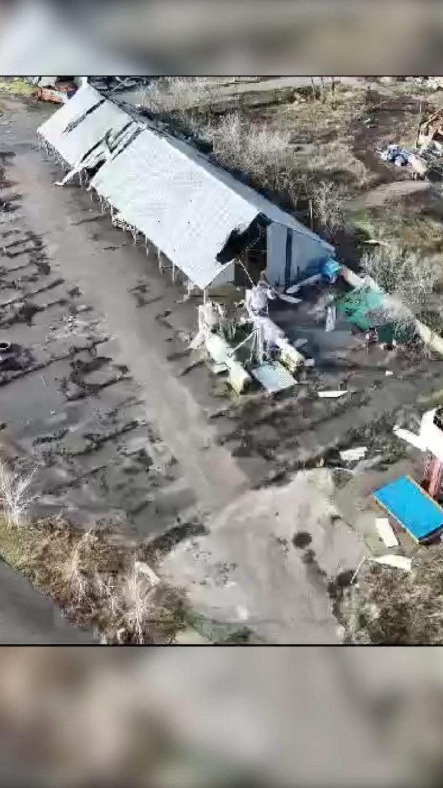 破壊されたロシア車両基地