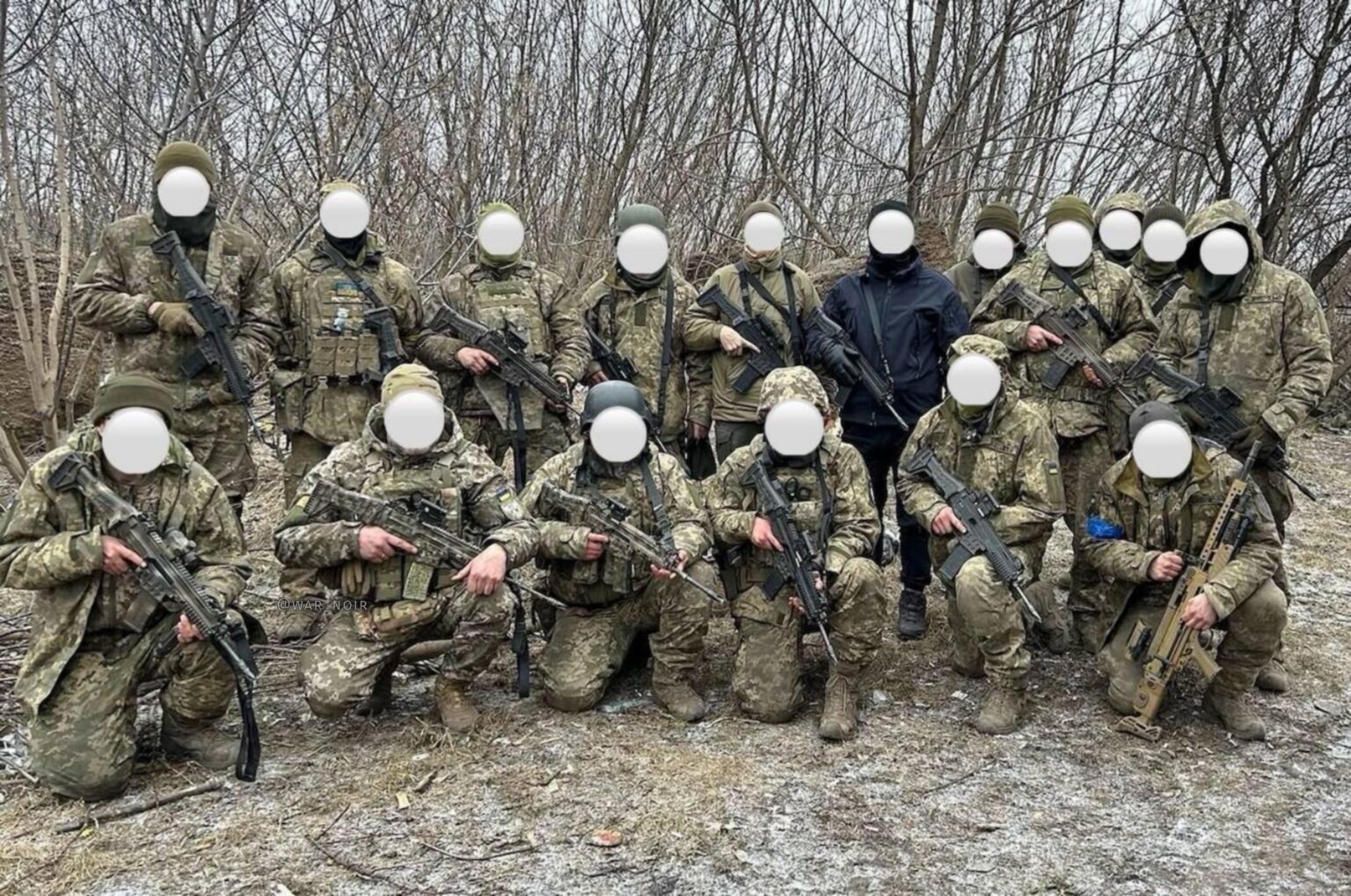 ウクライナ軍のロシア人志願兵で構成される「シベリア大隊」。チェコ製CZ 806 BREN-2ライフルとドイツ製ヘッケラー＆コッホMG5機関銃を携行、2024年2月。