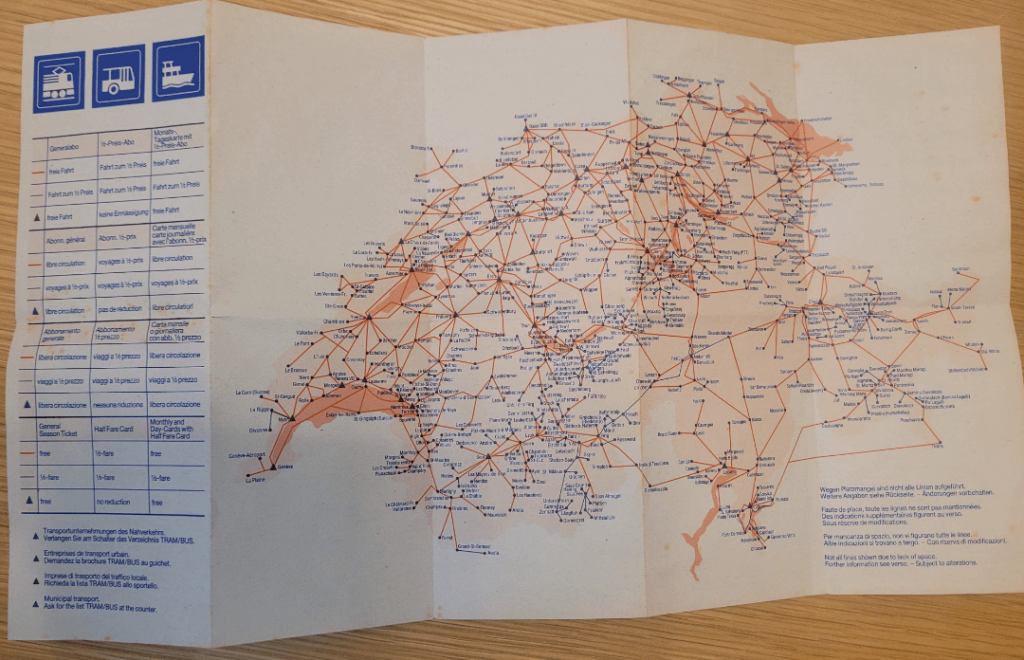 1997 年の ÖV 地図